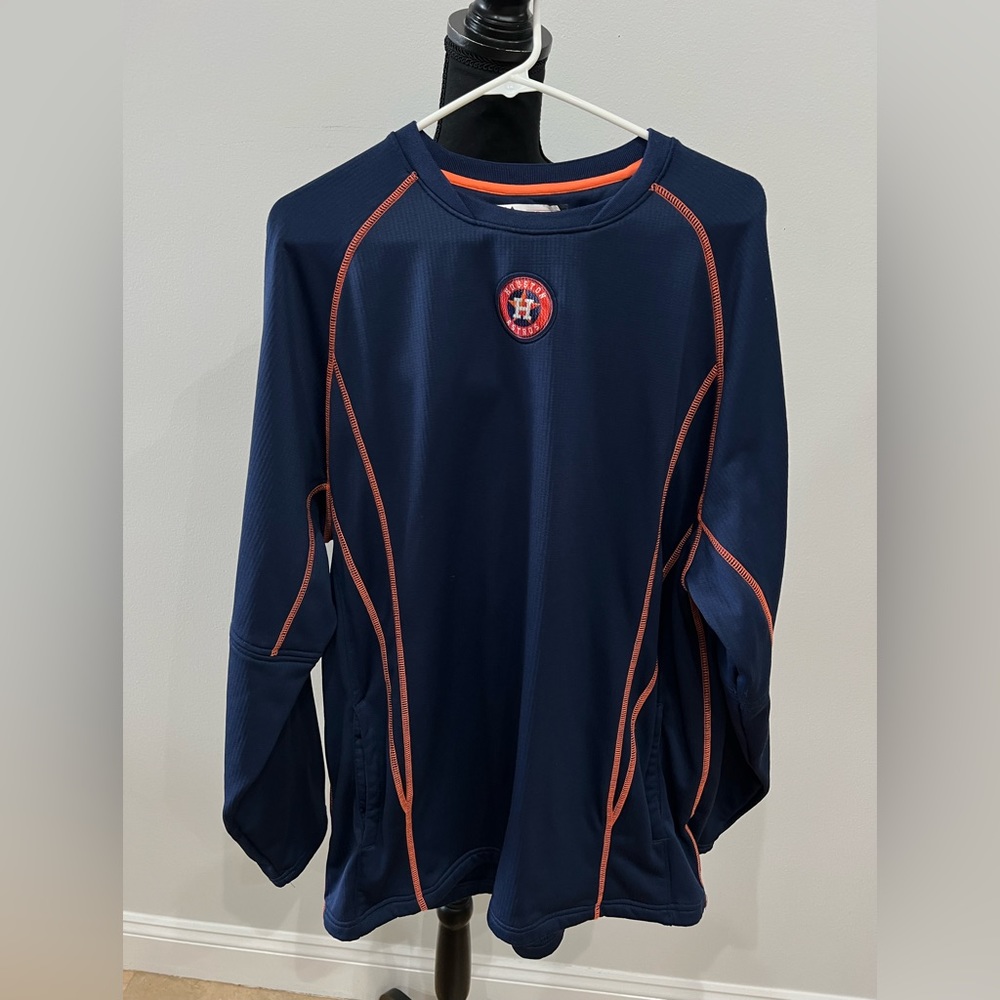 Majestic Houston Astros Long Sleeve Shirt MLB sz XL